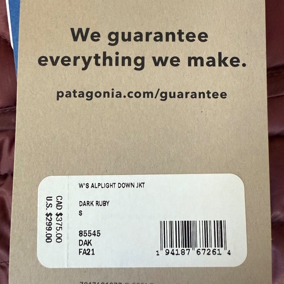 NWT - Patagonia AlpLight Down Jacket S - Picture 14 of 16
